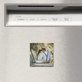 Aimant Photo Mariage Personnalisée Avec Calligraphie Mode (In Situ (Lave-vaisselle))