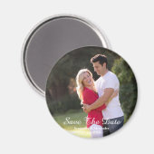 Aimant Photo Moderne Enregistrer La Date (Recto/Verso)