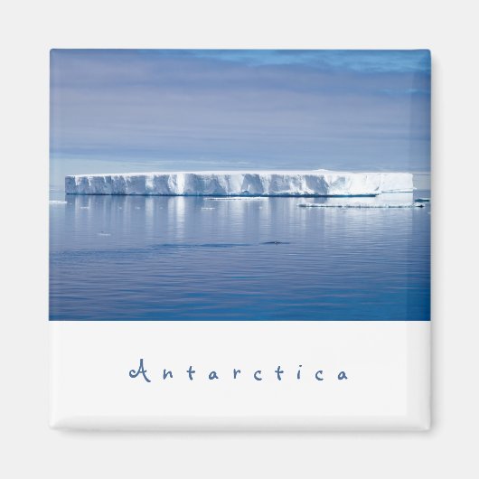Aimant Photo paysage de l'iceberg Antarctique avec texte  (Devant)