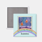 Aimant Photo personnalisable Mémorial pour animaux de com (Recto/Verso)