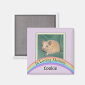 Aimant Photo personnalisable Mémorial pour animaux de com (Recto/Verso)