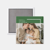 Aimant photo personnalisé avec message personnalis (Recto/Verso)