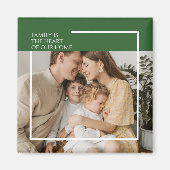 Aimant photo personnalisé avec message personnalis (Devant)