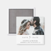 Aimant photo personnalisé Enregistrer l'invitation (Recto/Verso)