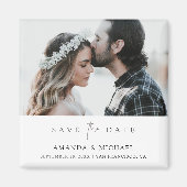 Aimant photo personnalisé Enregistrer l'invitation (Devant)