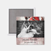 Aimant photo personnalisé Pays Bois Clé de mon H (Recto/Verso)