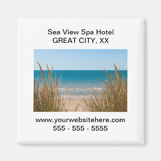 Aimant photo personnalisé promotionnel (Devant)