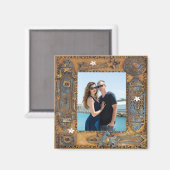 Aimant Photo personnalisée Antique Squelette Image de cad (Recto/Verso)