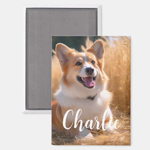 Aimant Photo personnalisée avec animal de compagnie avec