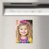 Aimant Photo personnalisée de l'enfant, nom et âge (In Situ (Lave-vaisselle))