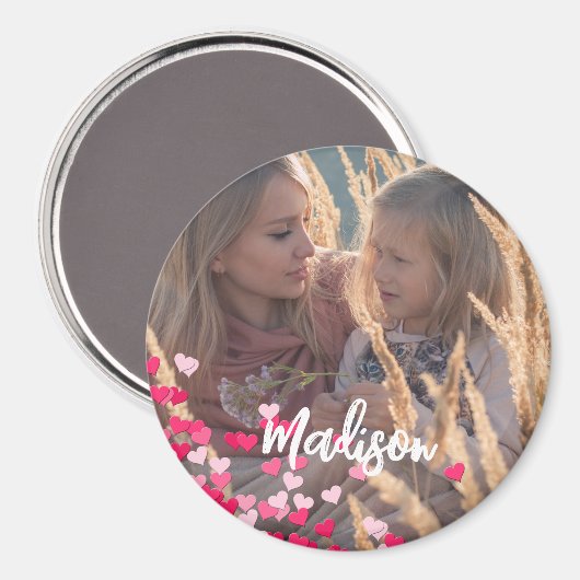 Aimant Photo Personnalisée Écriture Moderne Écrits Éparpi (Recto/Verso)