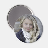 Aimant Photo personnalisée et texte personnalisé (Recto/Verso)