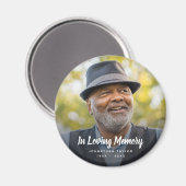 Aimant Photo personnalisée Hommage commémoratif funéraire (Recto/Verso)