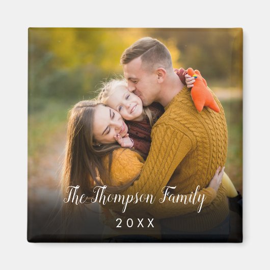 Aimant Photo personnalisée moderne (Devant)