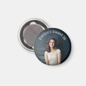 Aimant Photo personnalisée Sweet 16 (Recto/Verso)