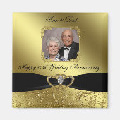 Aimant Photo pour Anniversaire de Mariage de Diama (Devant)