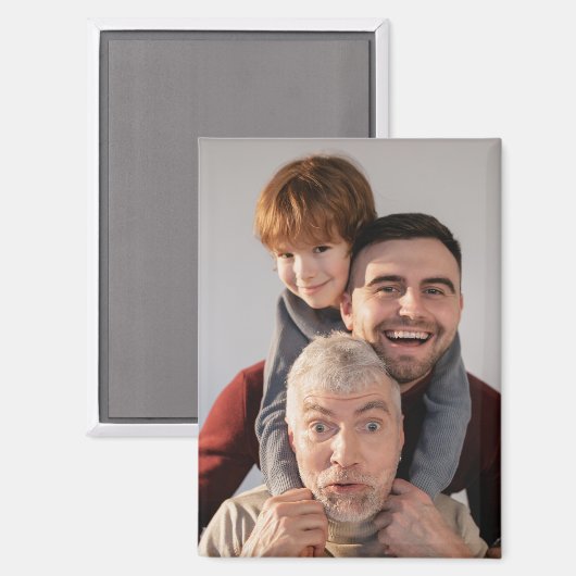 Aimant photo rectangle 6,4 cm x 8,9 cm (Recto/Verso)