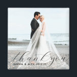 Aimant photo simple et élégant en Merci Mariage<br><div class="desc">Aimant photo simple et élégant en Merci Mariage</div>
