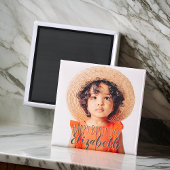 Aimant Photo simple moderne Accueil d'anniversaire