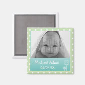 Aimant photo vert (Recto/Verso)