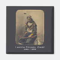 Photo vintage Native American Lakota Indian Chief