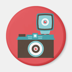 Aimant Photographe coloré d'appareil-photo de Diana Lomo