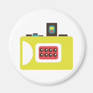 Aimant Photographe superbe coloré d'appareil-photo de