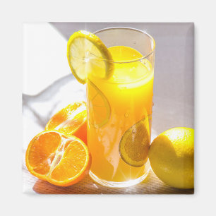 Aimant Photographie de fruits au citron et aux oranges