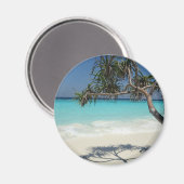 Aimant Photographie de la scène de plage Tropical Blue Oc (Recto/Verso)