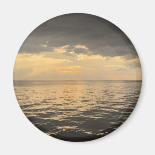 Aimant Photographie de réflexion du coucher de soleil sur