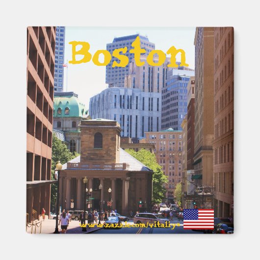 Aimant photographique du Massachusetts de Boston (Devant)