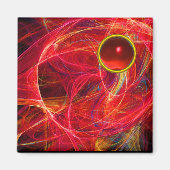 AIMANT PHOTON FROID AVEC PIERRE ROUGE EN RUBY (Devant)