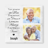 Aimant Photos commémoratives funéraires (Devant)