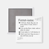Aimant Photos de Ferret Discours et citations (Recto/Verso)