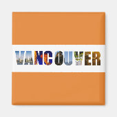 Aimant Photos de voyage de Vancouver Canada (Devant)