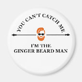 Aimant phrase drôle sur ginger bebe man (Devant)