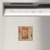 Aimant Phrase latin - Saisir Le Jour - Crâne Memento Mori (In Situ (Lave-vaisselle))