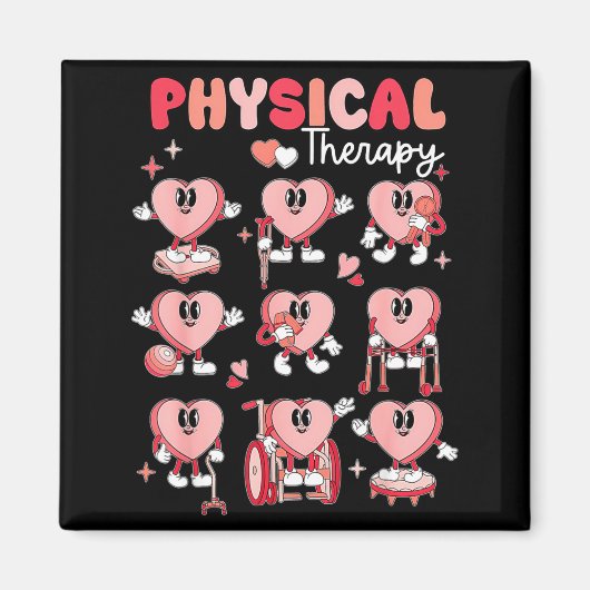 Aimant Physical Therapy Cute Candy Heart Valentines Pt Th (Devant)
