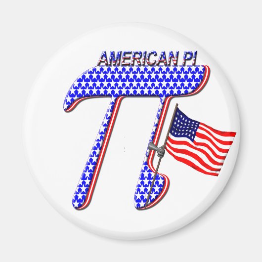 AIMANT PI AMÉRICAIN (PIE) - HUMOUR MATH (Devant)