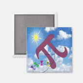 Aimant Pi dans le ciel (Recto/Verso)