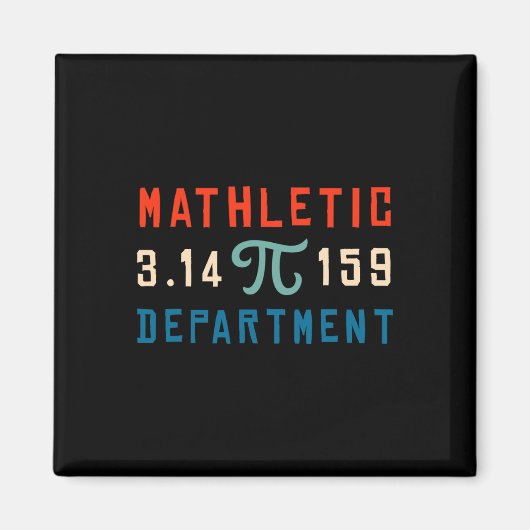 Aimant Pi Day 2025 Math Lover Mathématiques Mathletic Dep (Devant)