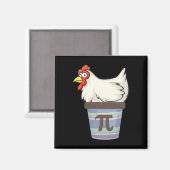 Aimant Pi Day 2025 Math Lover Mathématiques Pot de poulet (Recto/Verso)