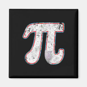 Aimant Pi Day 2025 Retro Vintage Math Enseignante Femmes