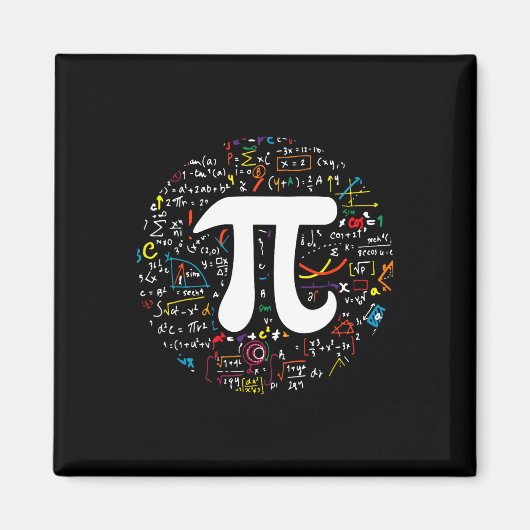 Aimant Pi Day 3.14159 Pi Symbole Enseignant Sciences Et M (Devant)