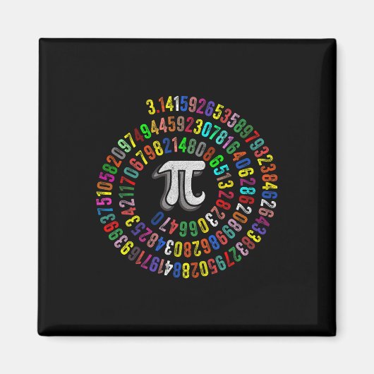 Aimant Pi Day 3.14159 Pi Symbole Enseignant Sciences Et M (Devant)