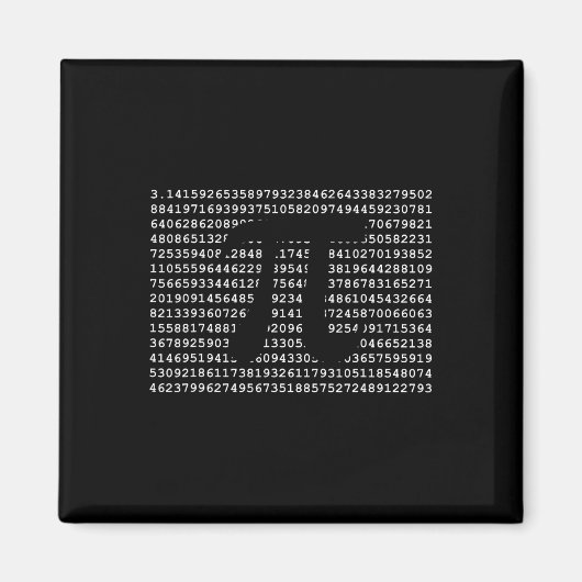 Aimant Pi Day 3.14 Cool Funny Nerd Geek math (Devant)