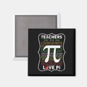 Aimant Pi Day 3.14 Enseignants Aimer Pi Math Enseignants  (Recto/Verso)