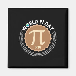Aimant Pi Day - 3.14 Mars 14 - Math Geometry Nerd - Pie