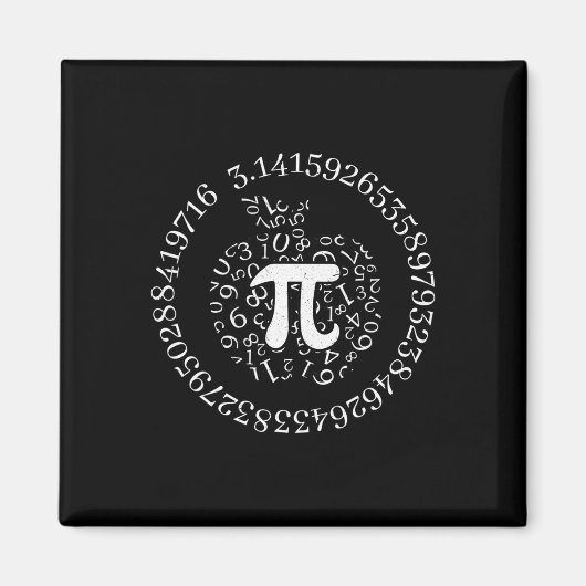Aimant Pi Day Apple Graphic Cute Funny Math Lover Pie Pun (Devant)