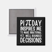 Aimant Pi Day Funny (Recto/Verso)